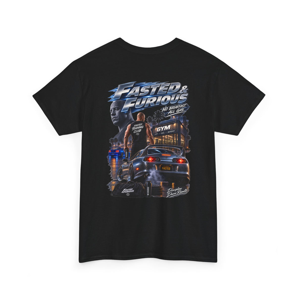 FASTED & FURIOUS Black Tee