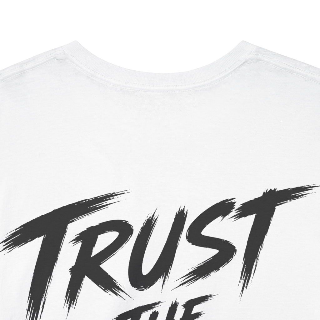 Trust the timing White Tee — Vintage Brush