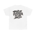 Pole position in your bed White Tee — Vintage Brush