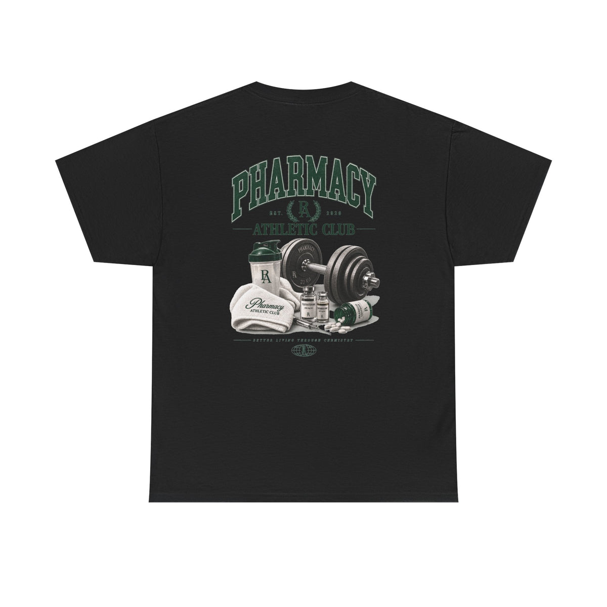 PHARMACY ATHLETIC CLUB Black Tee