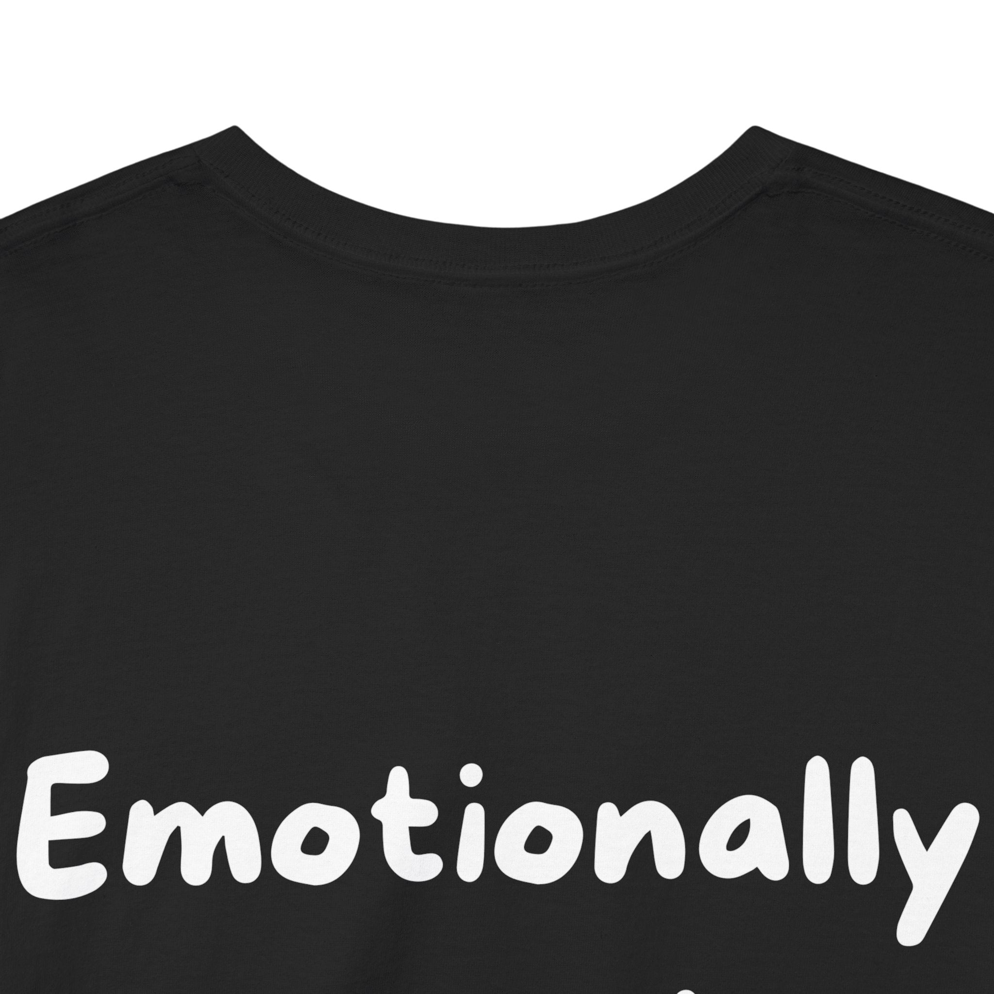 Emotionally expensive Black Tee — Casual Handwritten