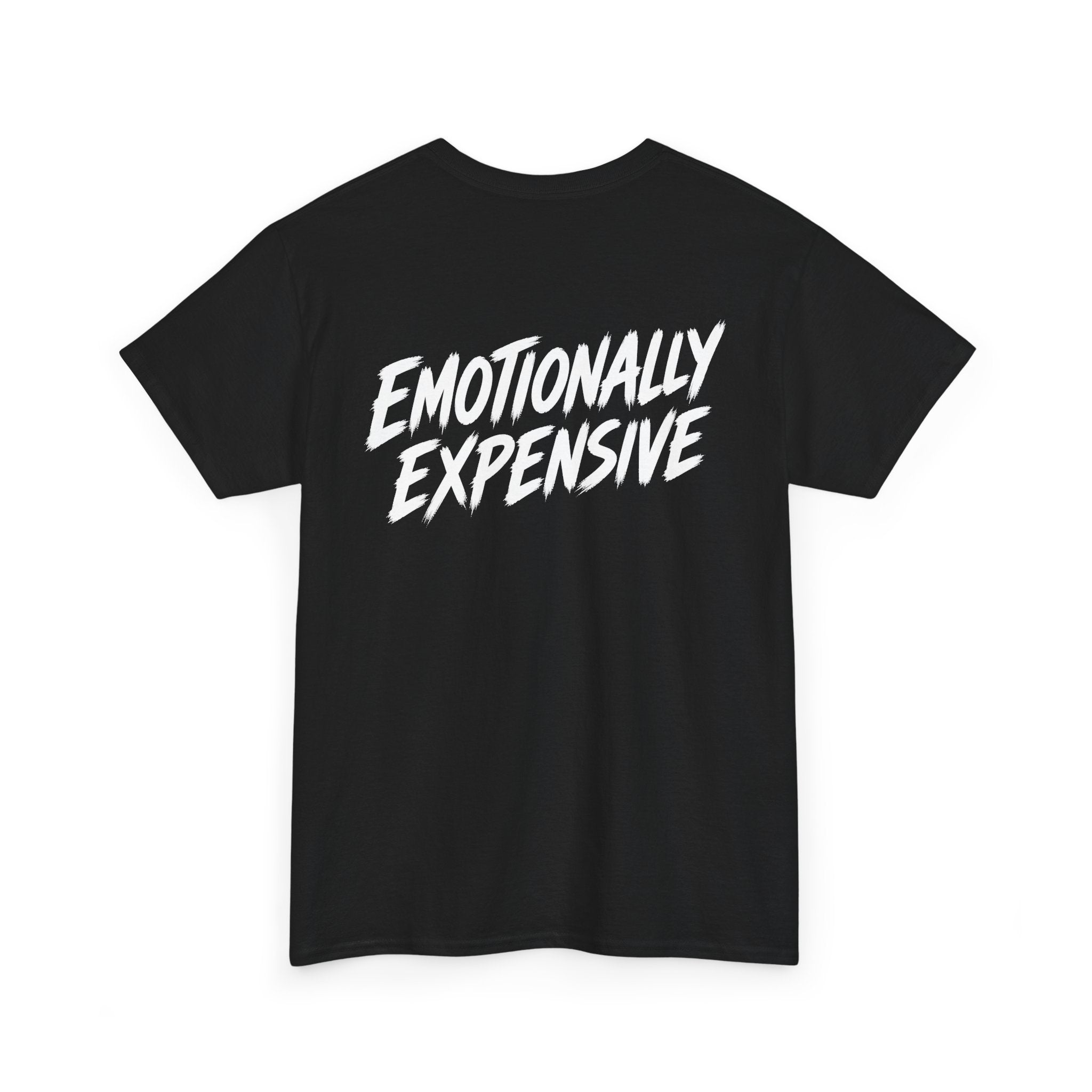 Emotionally expensive Black Tee — Vintage Brush