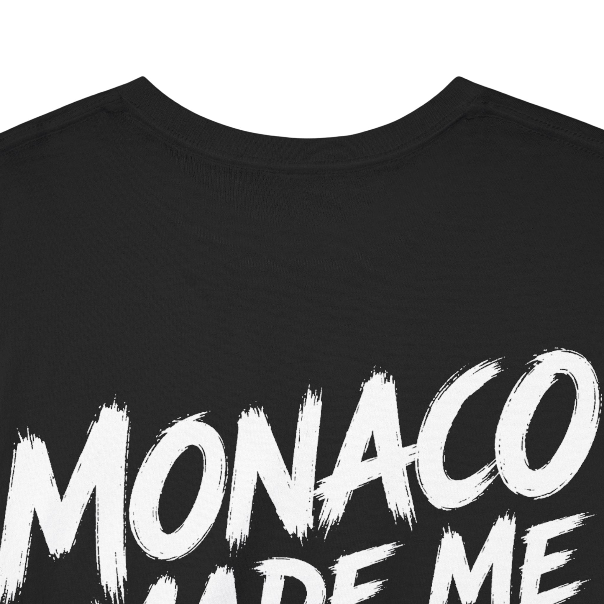 Monaco made worse Black Tee — Vintage Brush