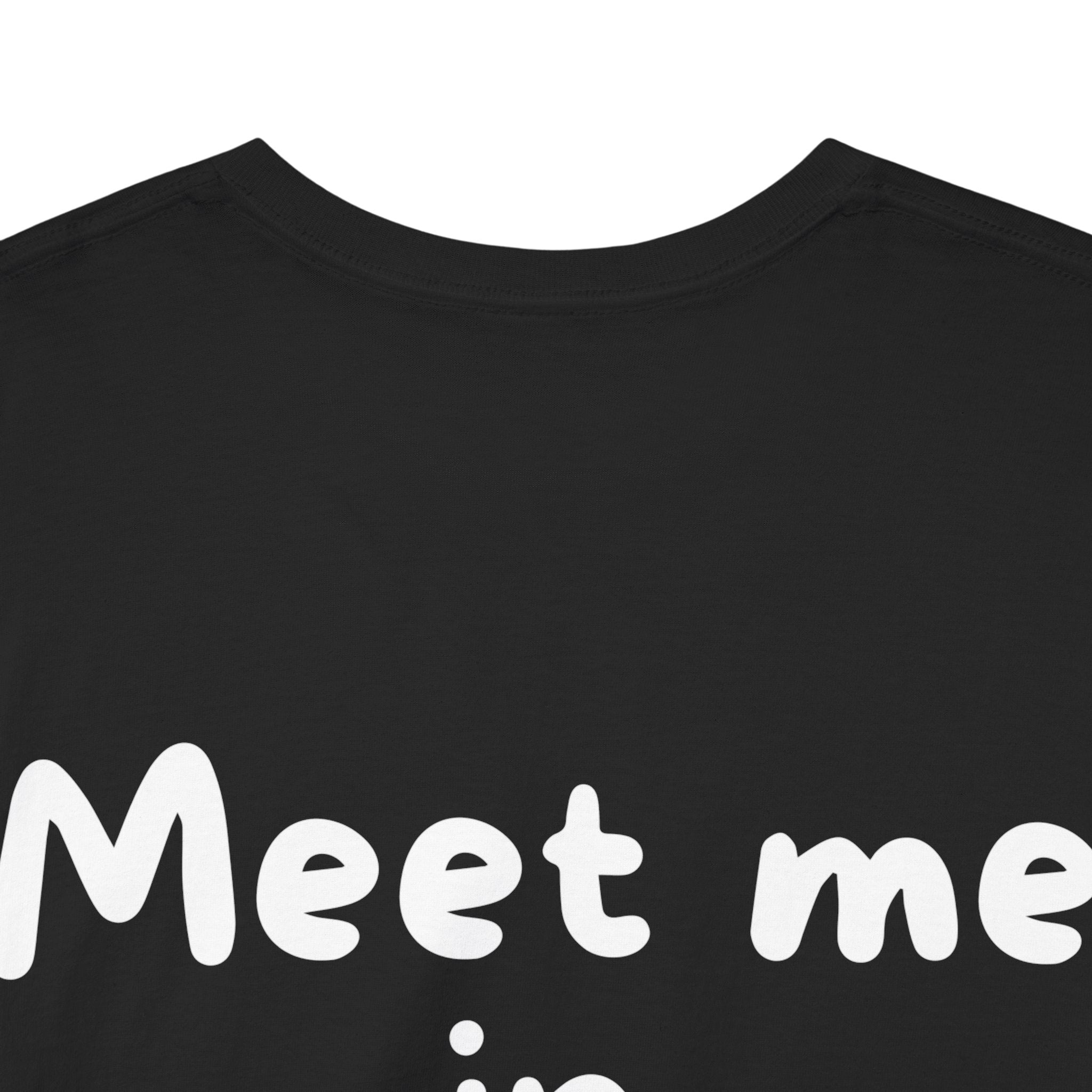 Meet me in Monaco Black Tee — Casual Handwritten