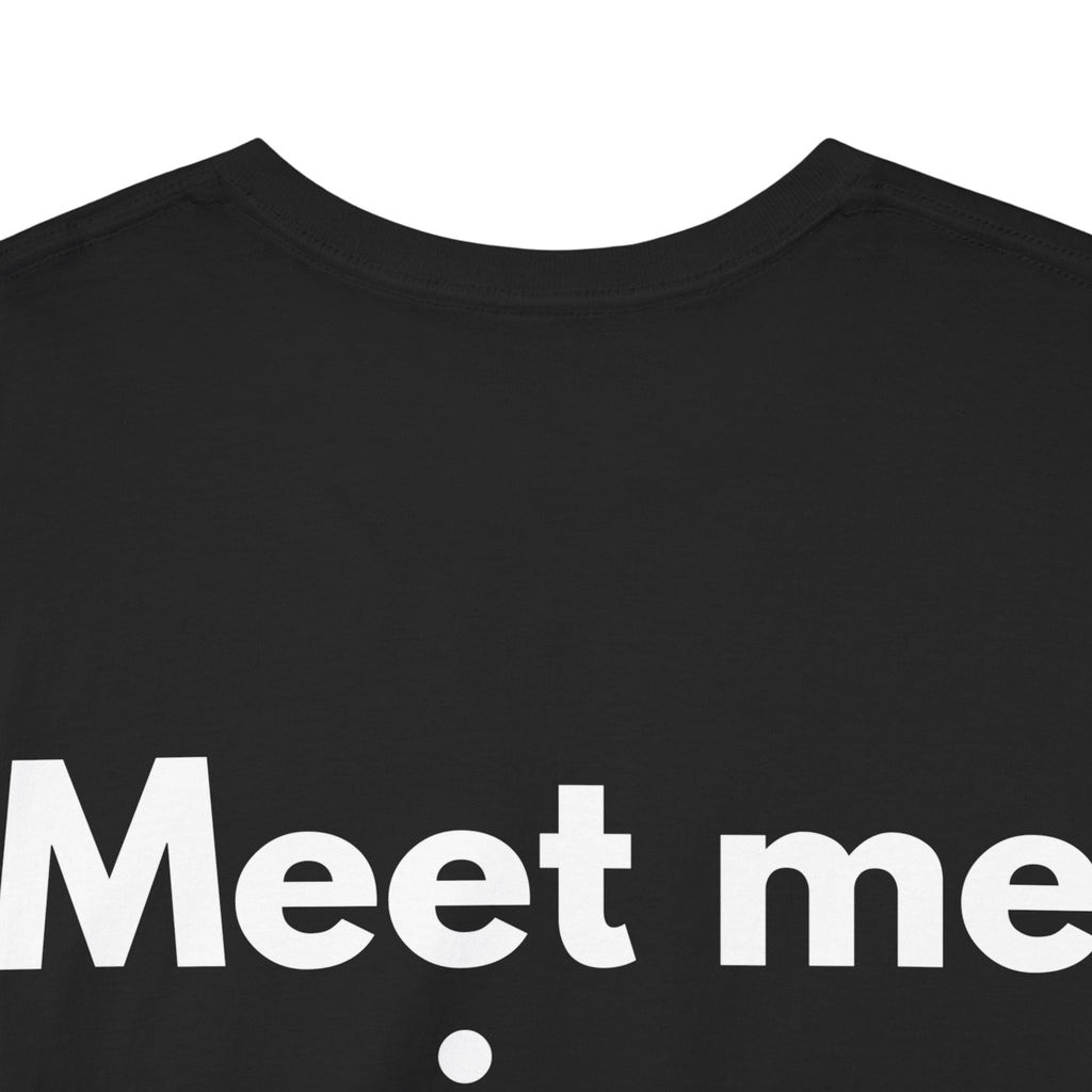 Meet me in Monaco Black Tee — Bold Minimal