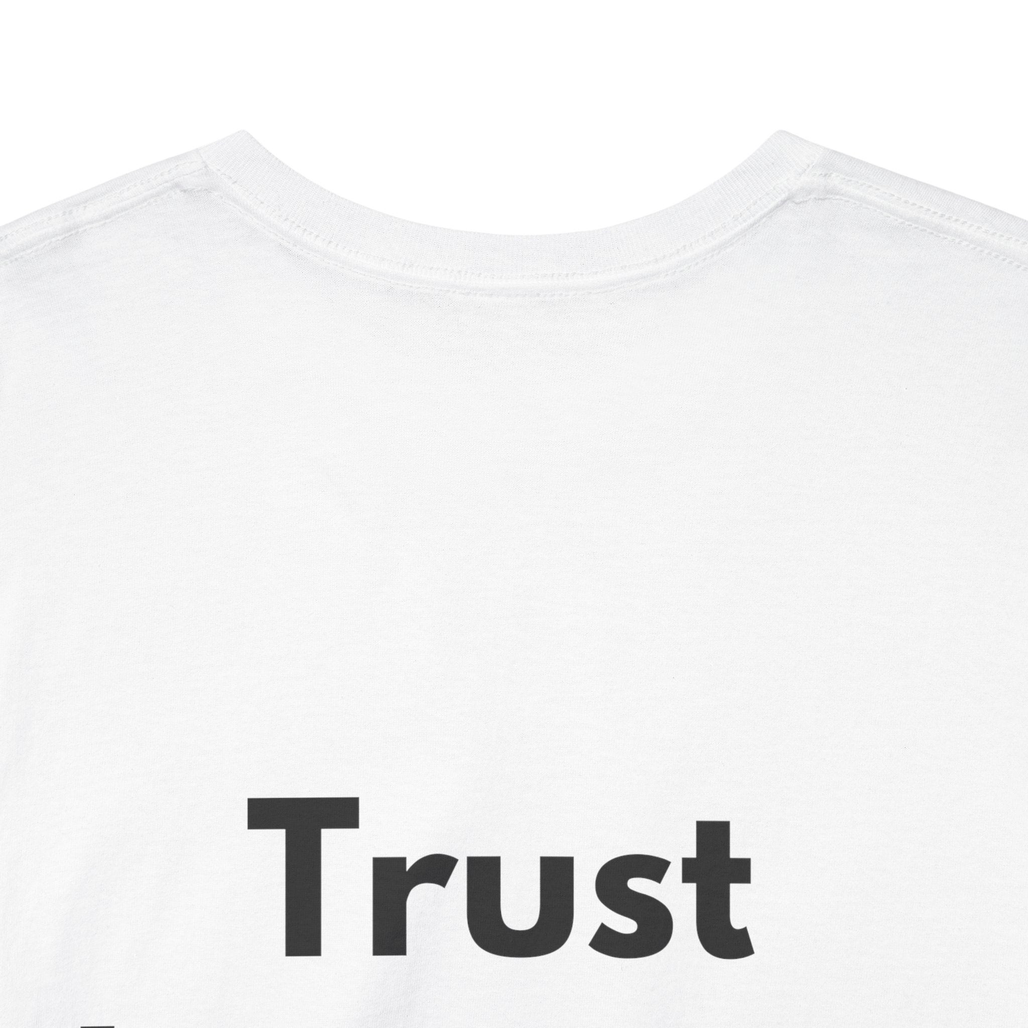 Trust the timing White Tee — Bold Minimal