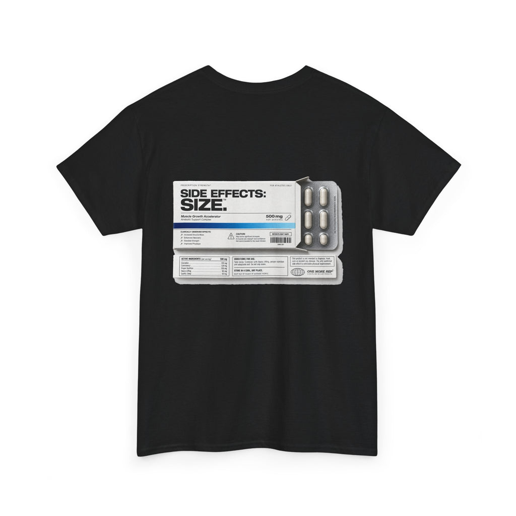 SIDE EFFECTS: SIZE Black Tee