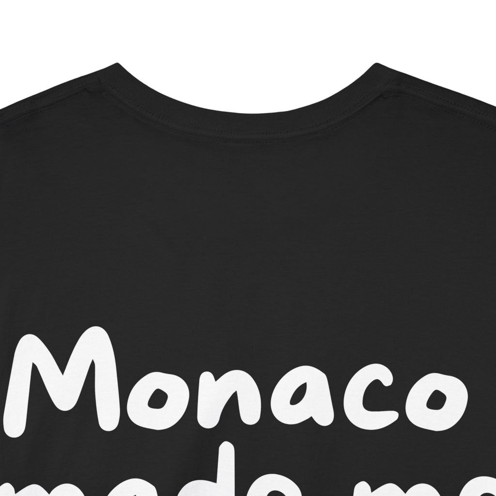 Monaco made worse Black Tee — Casual Handwritten