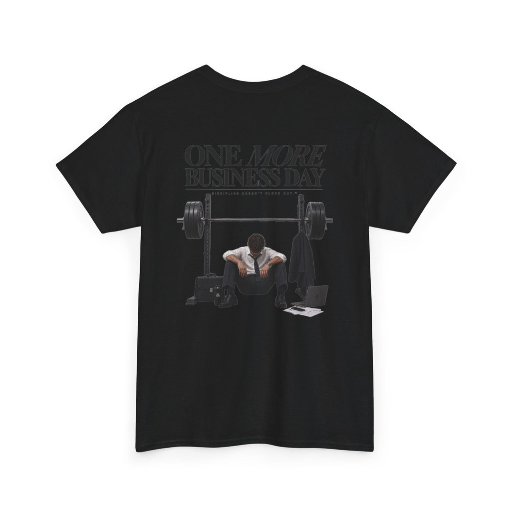 ONE MORE BUSINESS DAY Black Tee