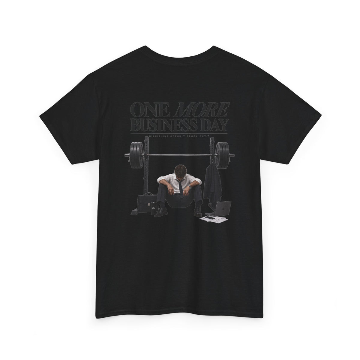 ONE MORE BUSINESS DAY Black Tee