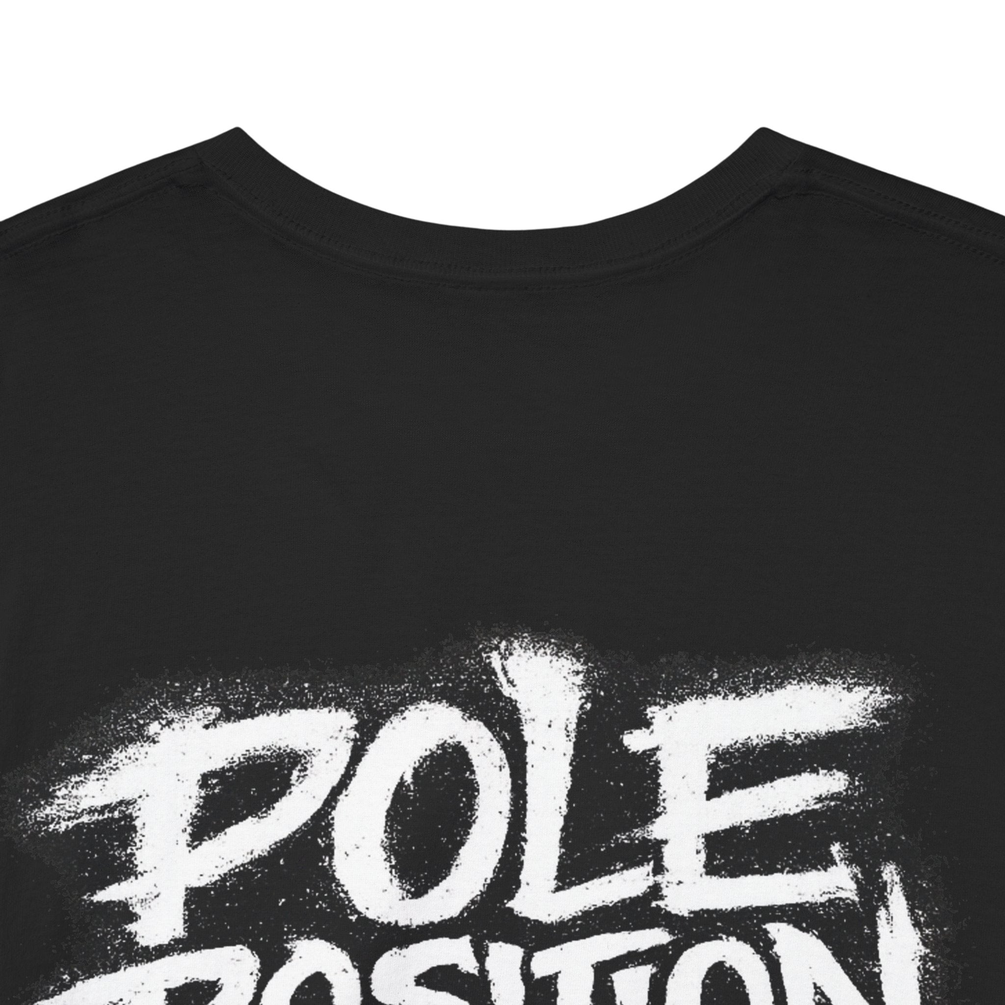 Pole position in your bed Black Tee — Vintage Brush
