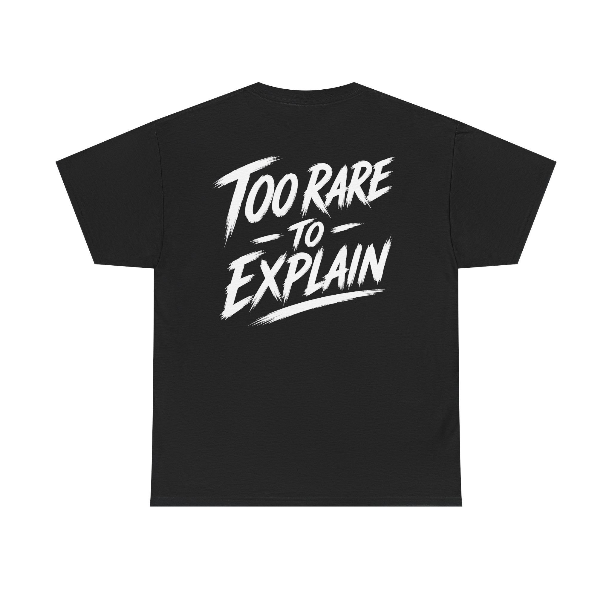 Too rare to explain Black Tee — Vintage Brush