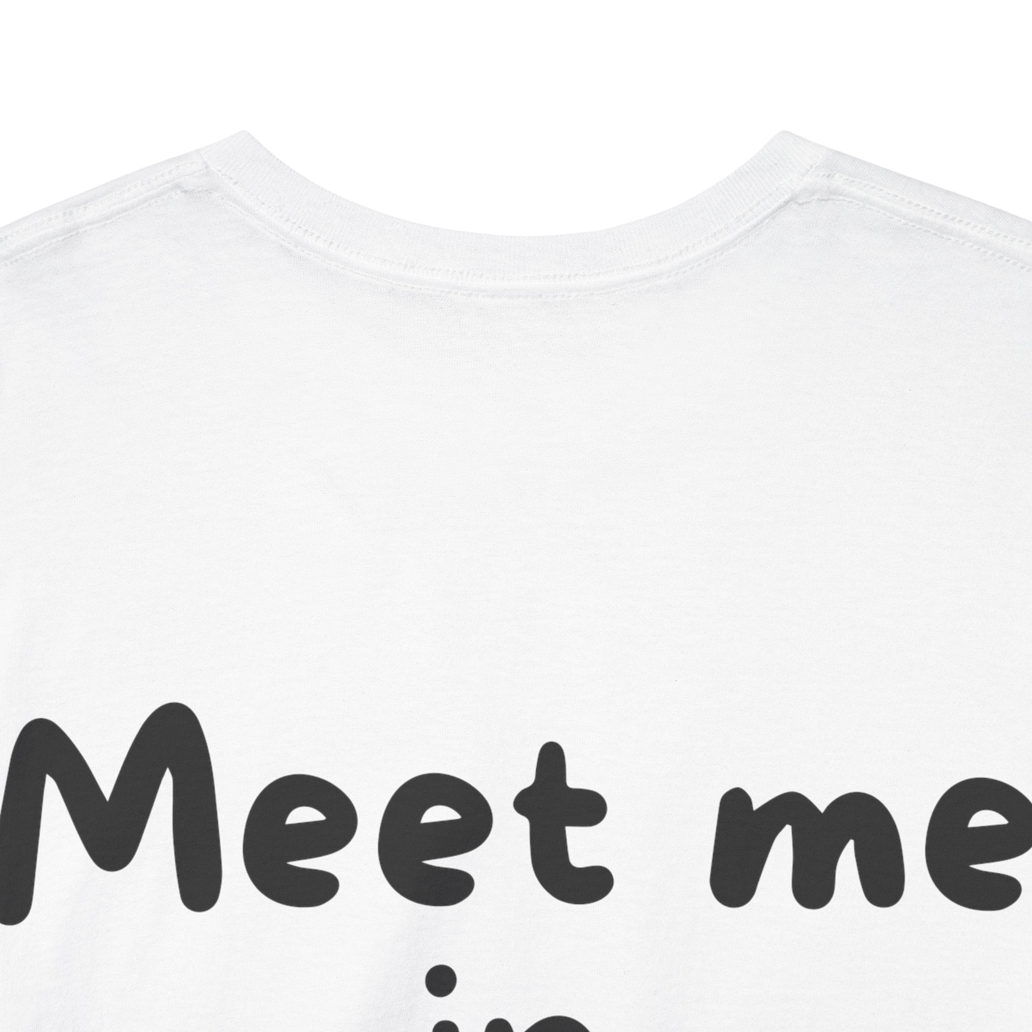 Meet me in Monaco White Tee — Casual Handwritten