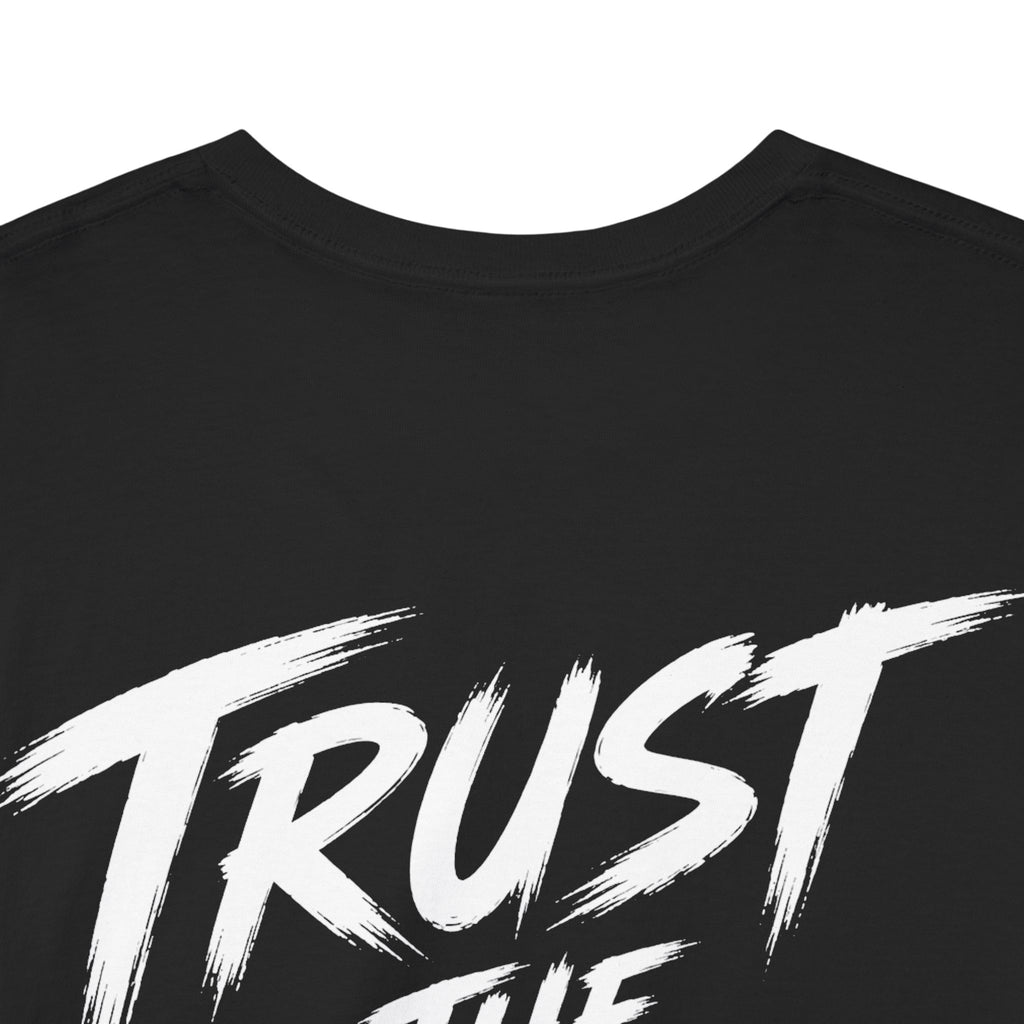 Trust the timing Black Tee — Vintage Brush