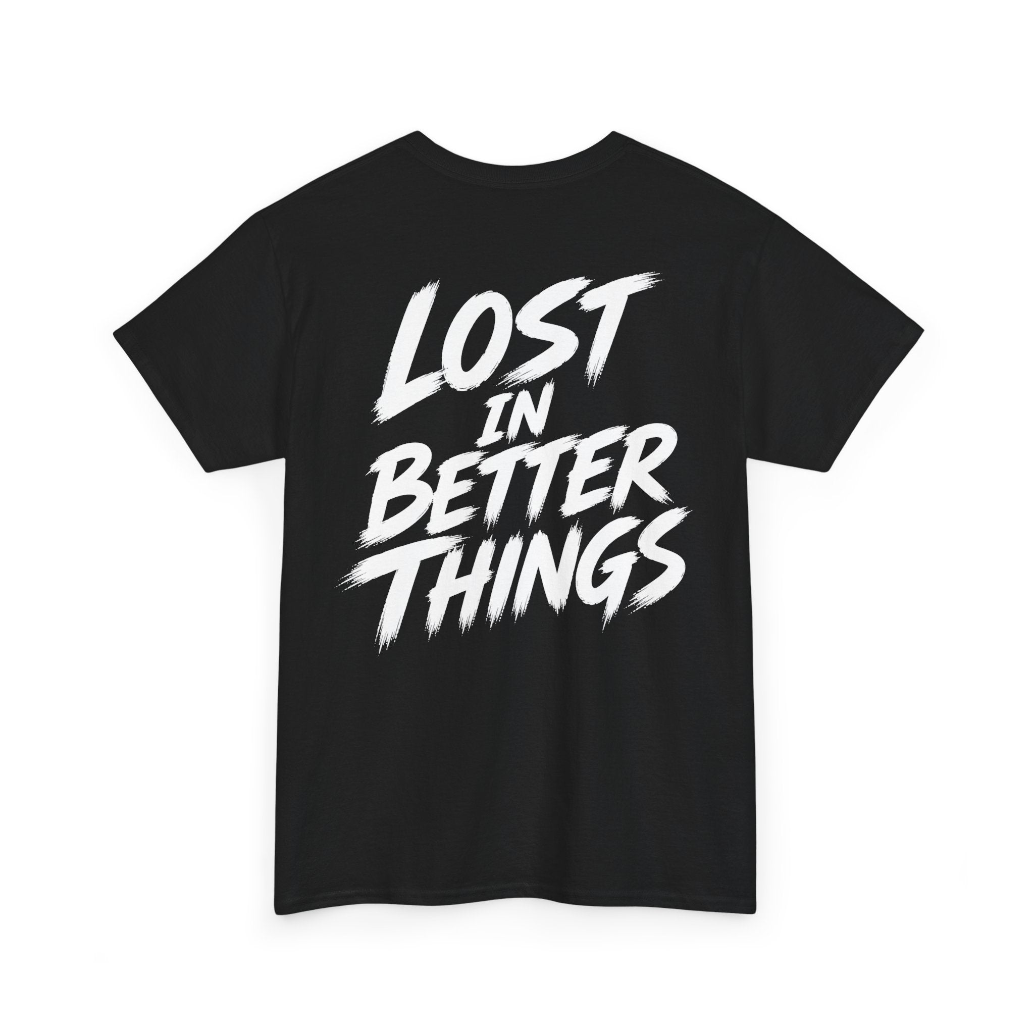 Lost in better things Black Tee — Vintage Brush