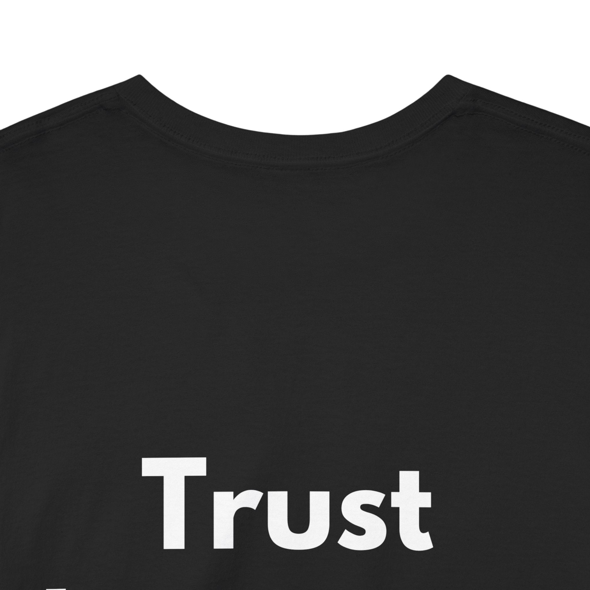 Trust the timing Black Tee — Bold Minimal