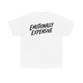 Emotionally expensive White Tee — Vintage Brush