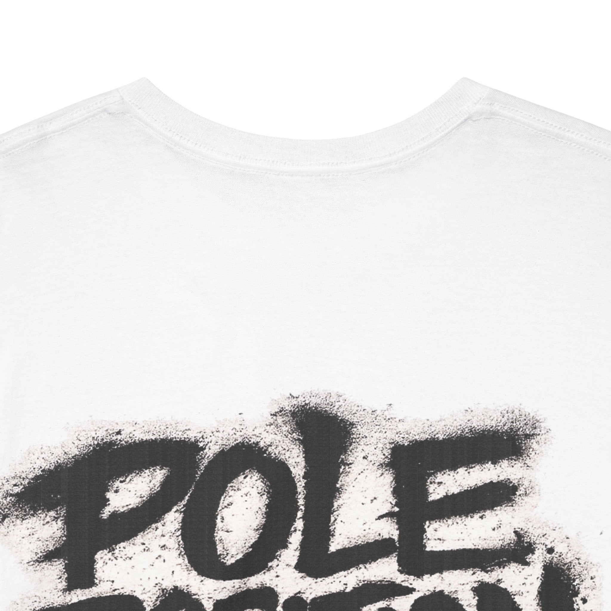 Pole position in your bed White Tee — Vintage Brush
