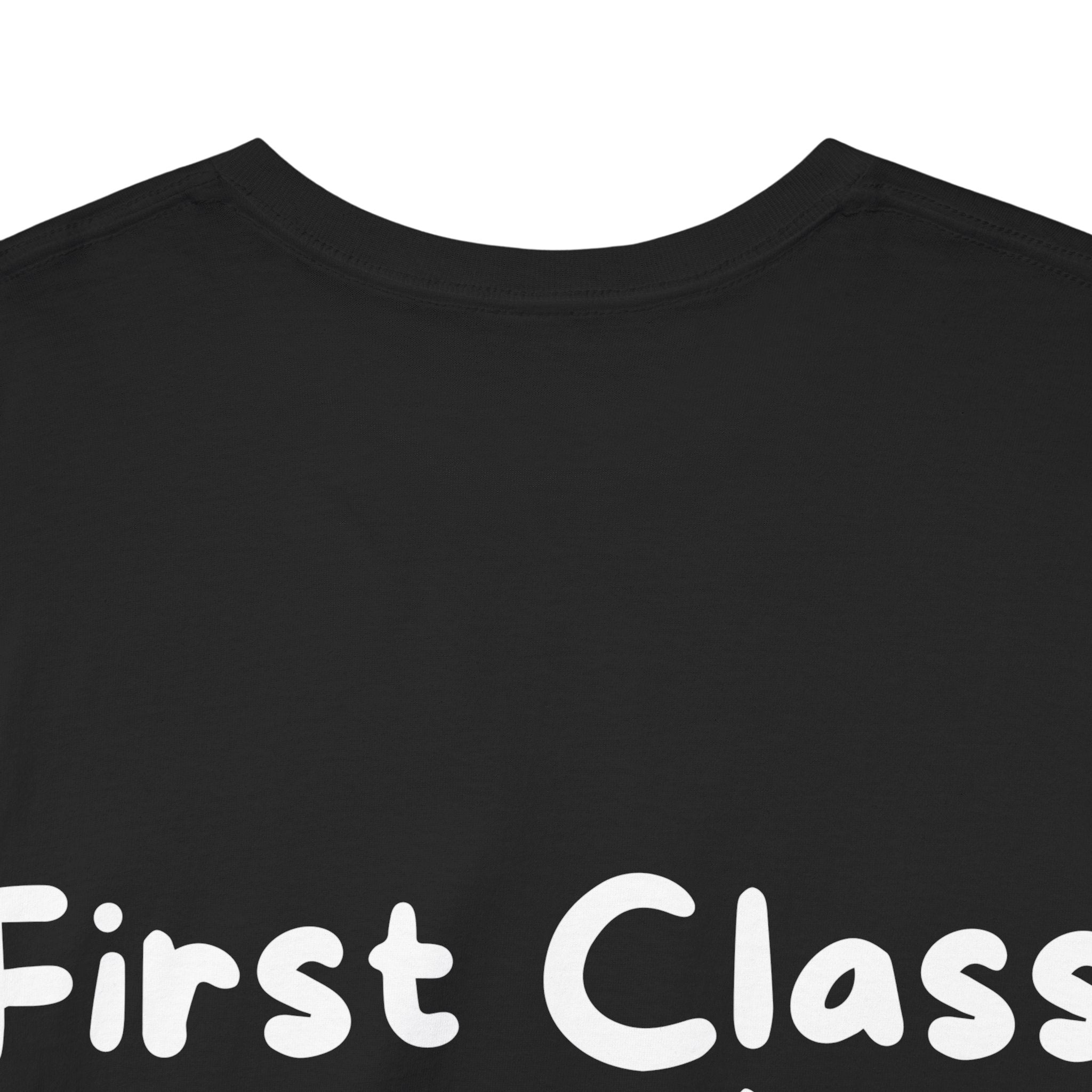 First Class mistake Black Tee — Casual Handwritten