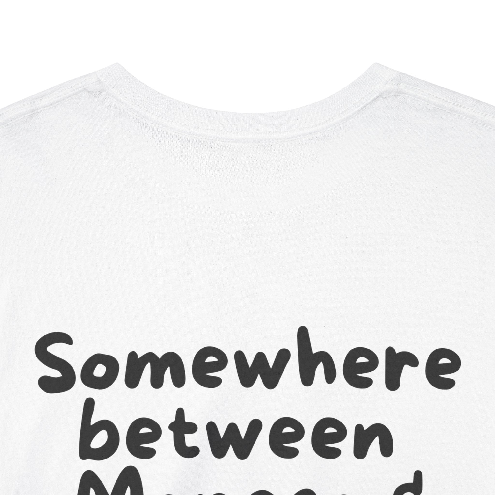 Somewhere between Monaco & bad decisions White Tee — Casual Handwritten