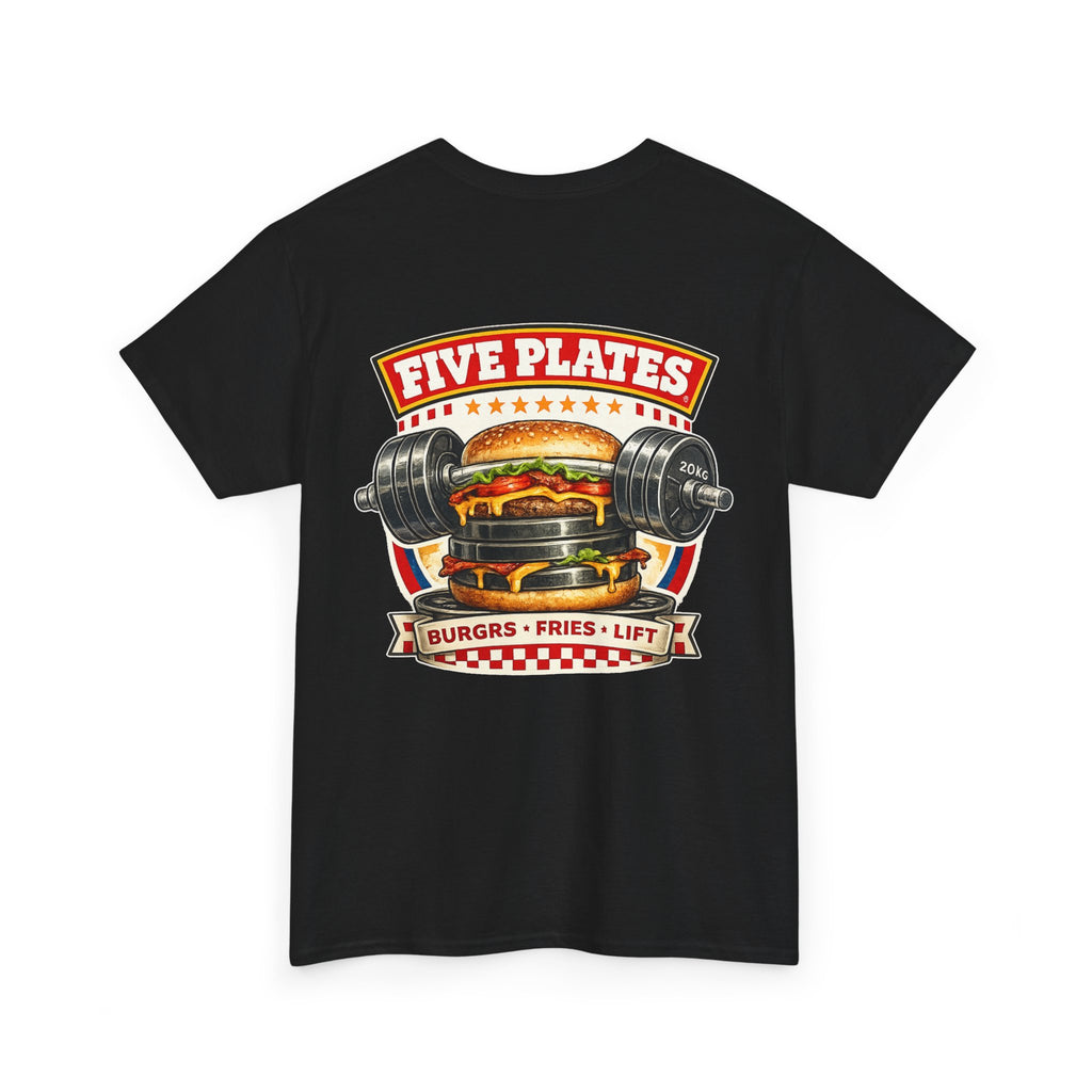 FIVE PLATES Black Tee