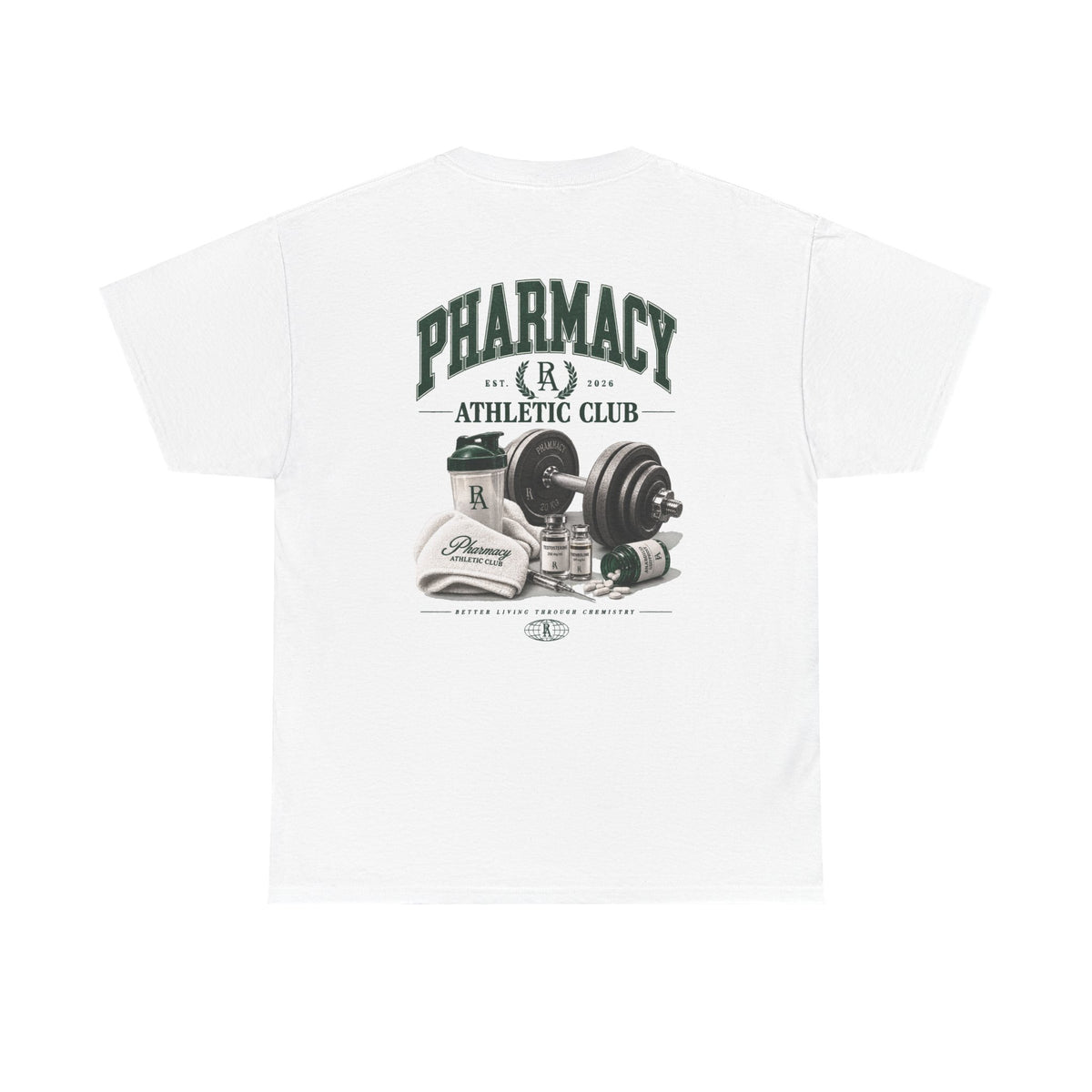 PHARMACY ATHLETIC CLUB White Tee