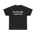 Emotionally expensive Black Tee — Bold Minimal
