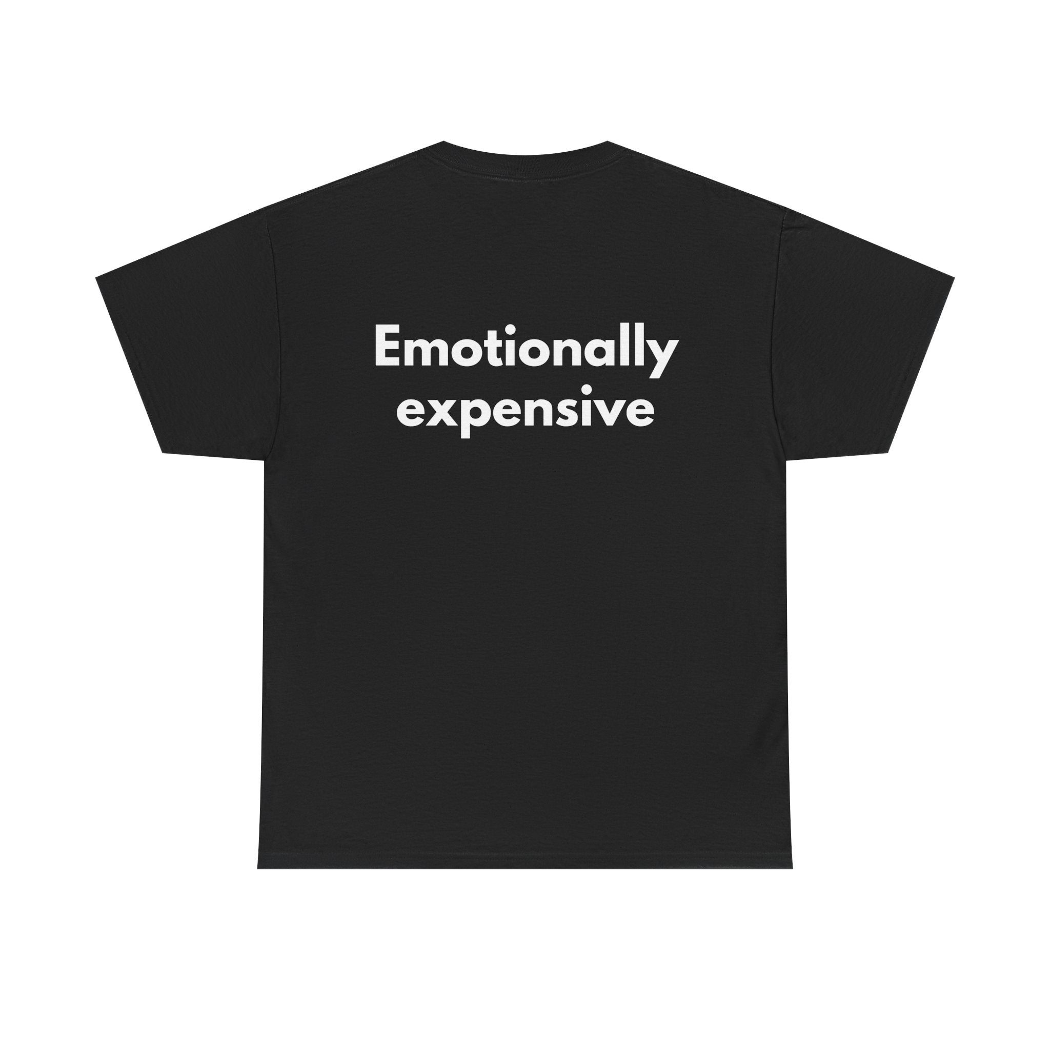 Emotionally expensive Black Tee — Bold Minimal