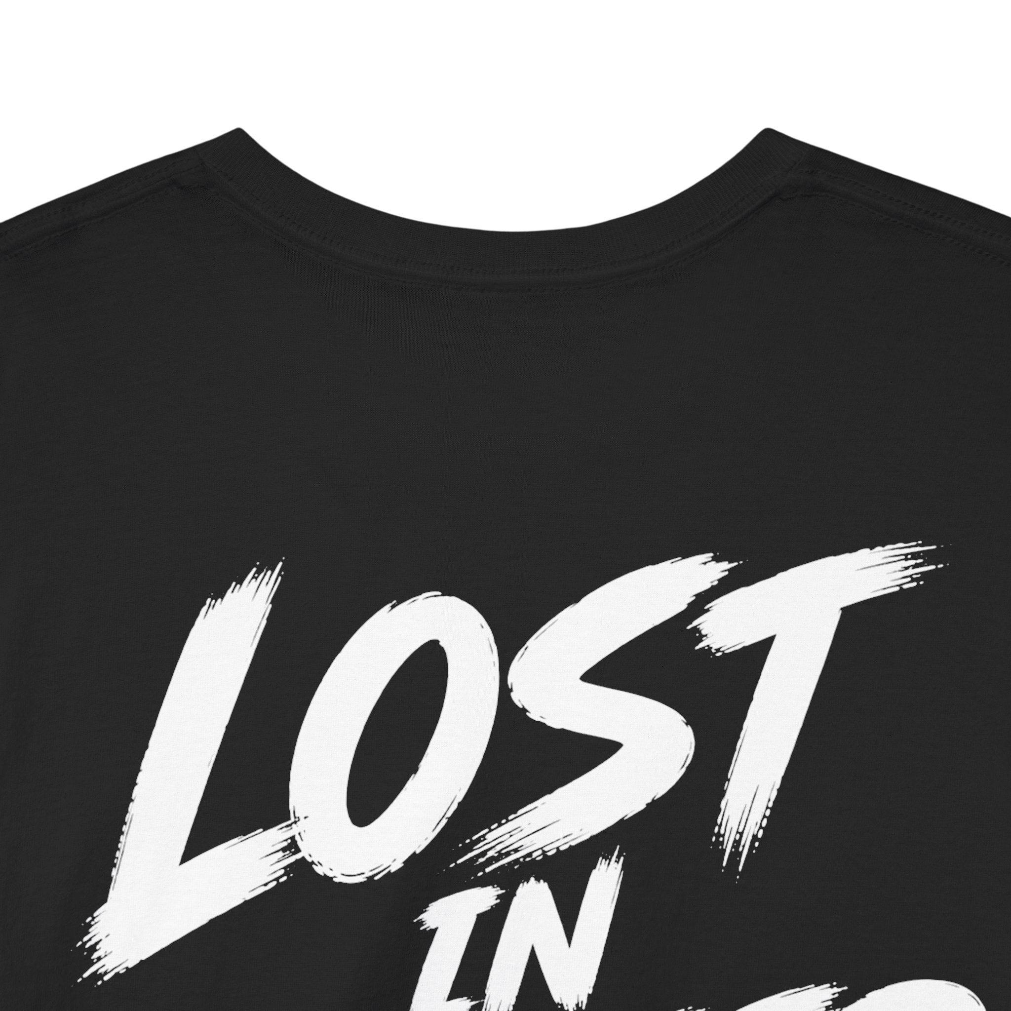 Lost in better things Black Tee — Vintage Brush