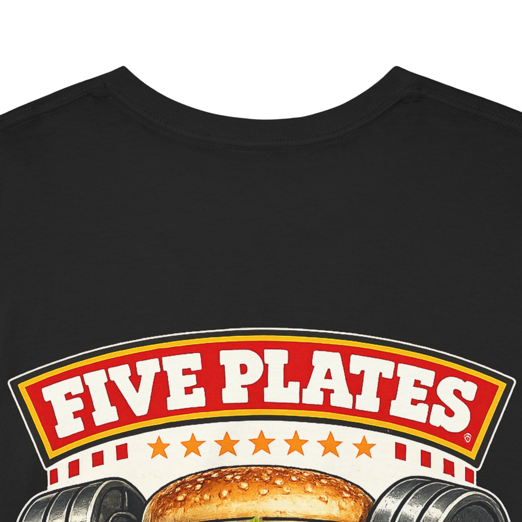 FIVE PLATES Black Tee