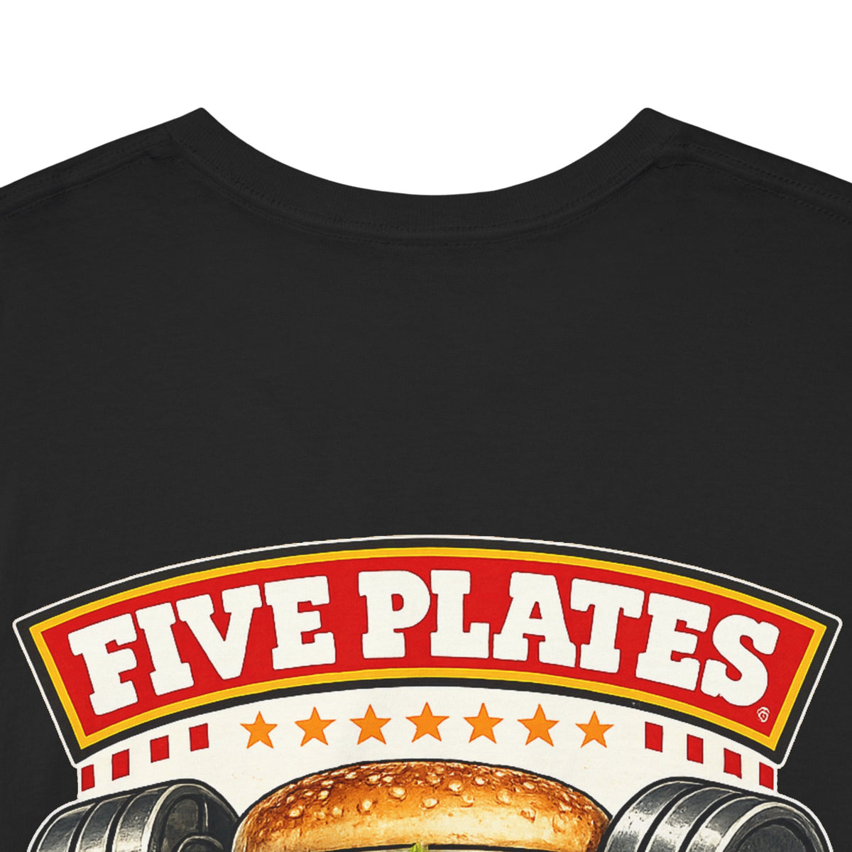 FIVE PLATES Black Tee
