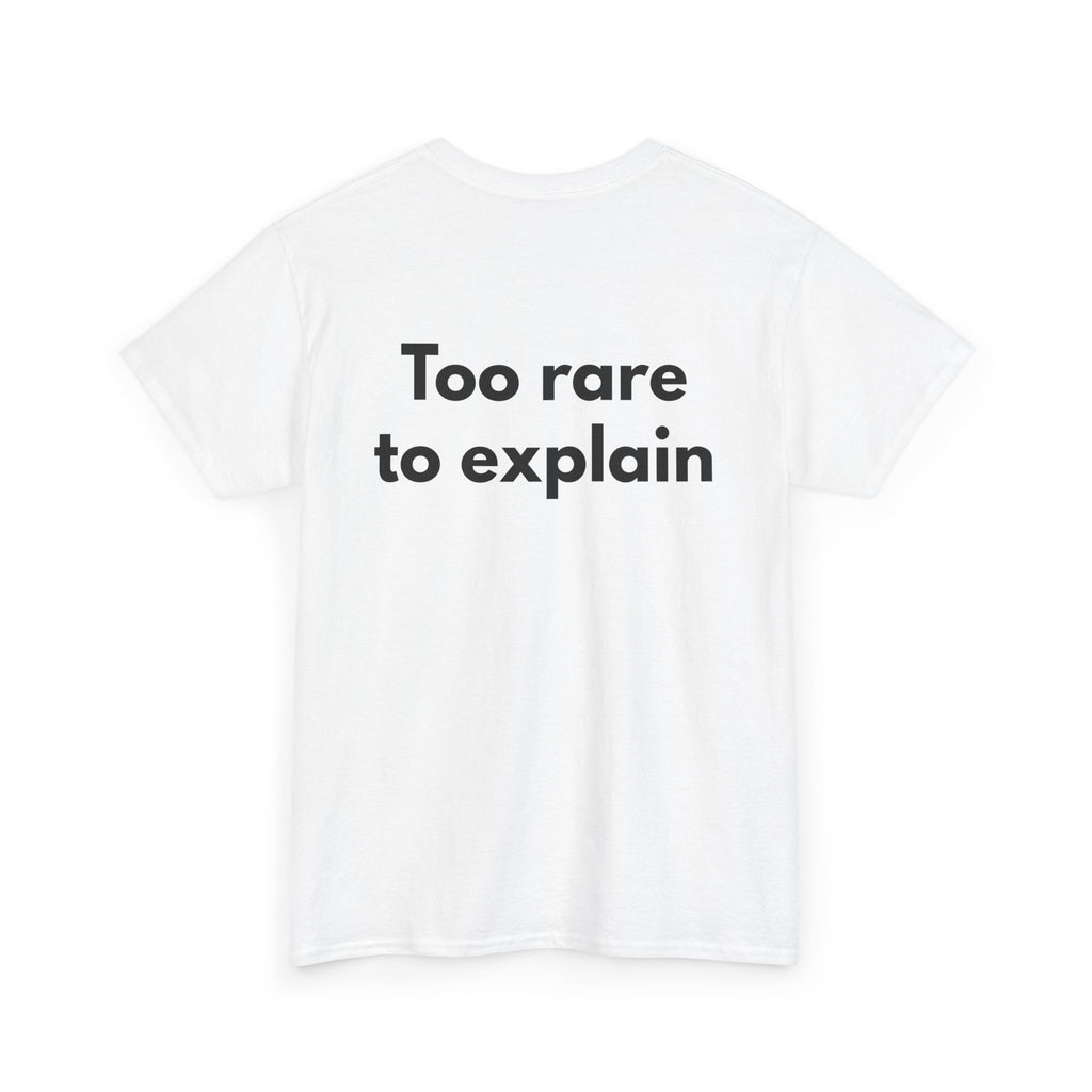 Too rare to explain White Tee — Bold Minimal