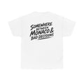 Somewhere between Monaco & bad decisions White Tee — Vintage Brush
