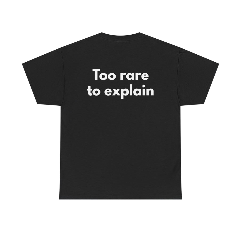 Too rare to explain Black Tee — Bold Minimal