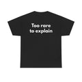 Too rare to explain Black Tee — Bold Minimal