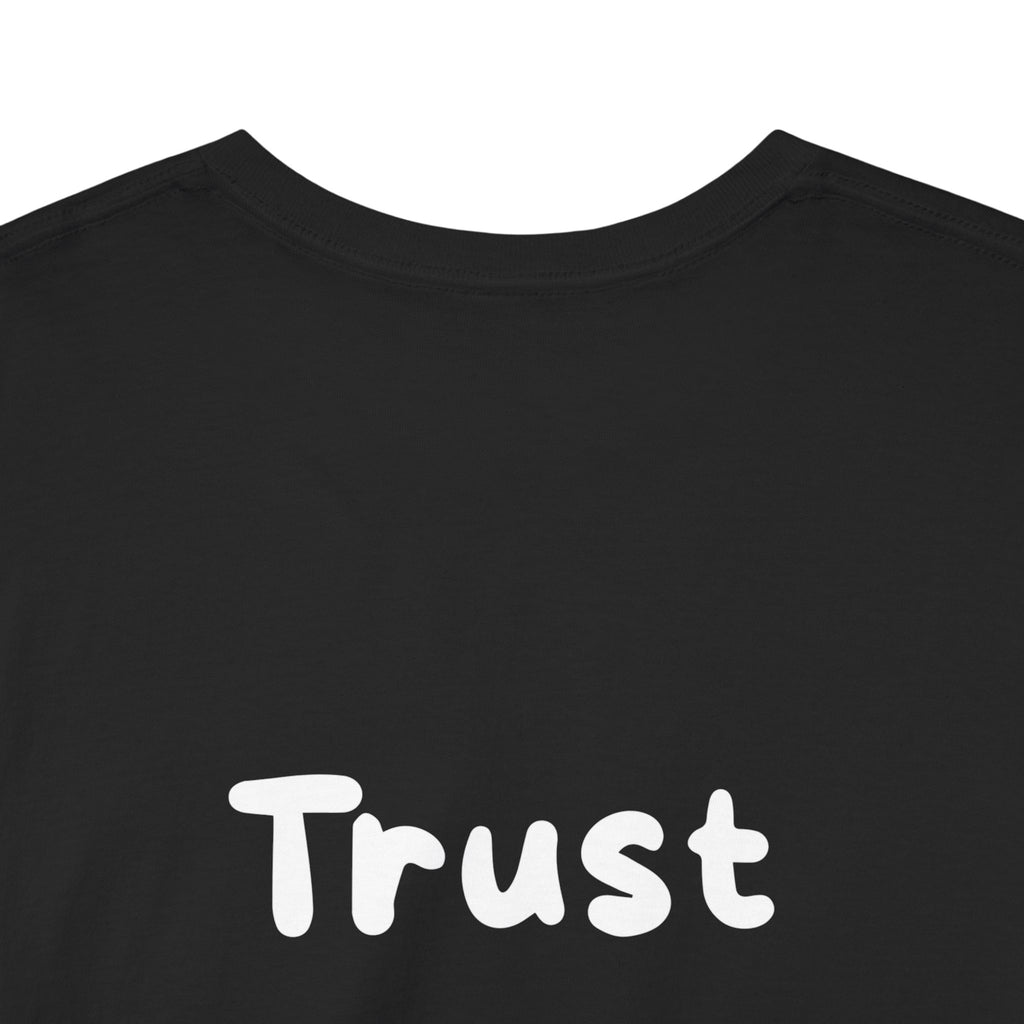 Trust the timing Black Tee — Casual Handwritten