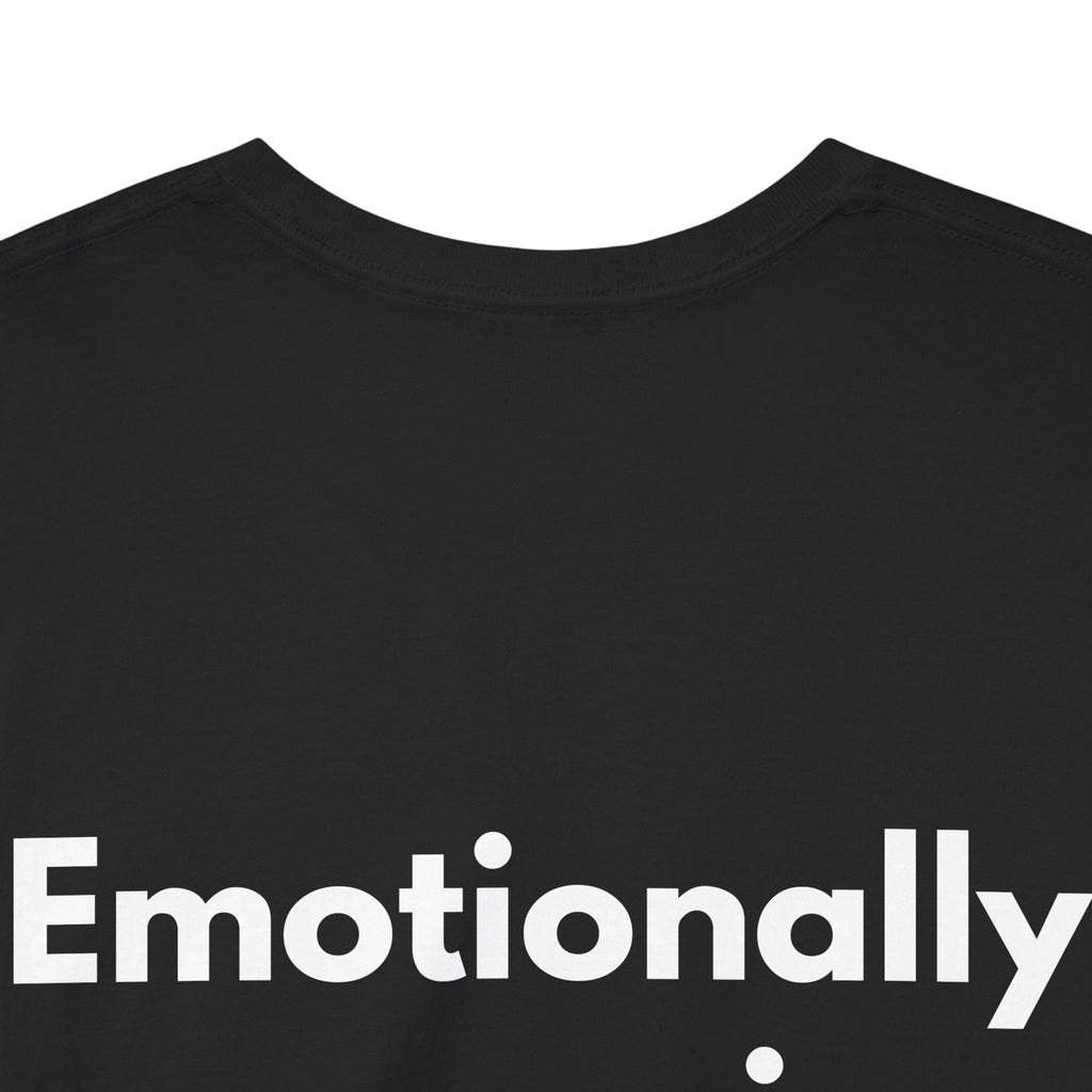 Emotionally expensive Black Tee — Bold Minimal