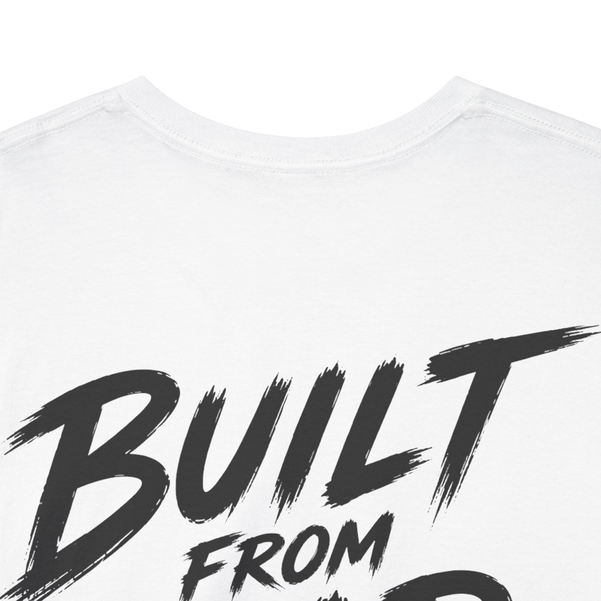 Build from bad decisions White Tee — Vintage Brush