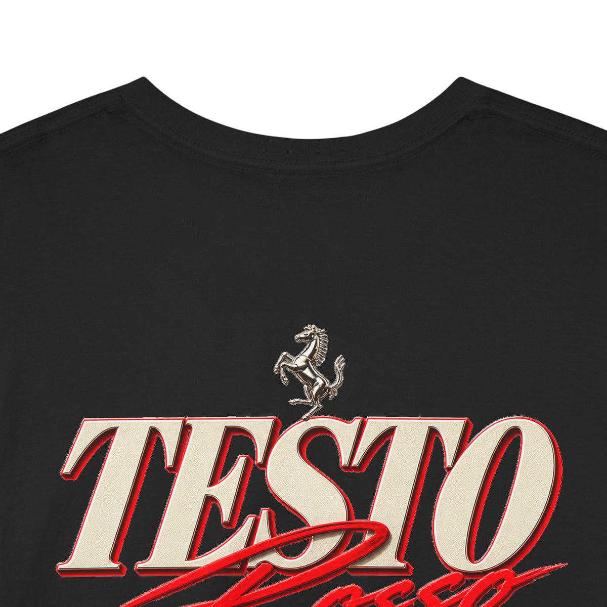 TESTO  ROSSO Black Tee