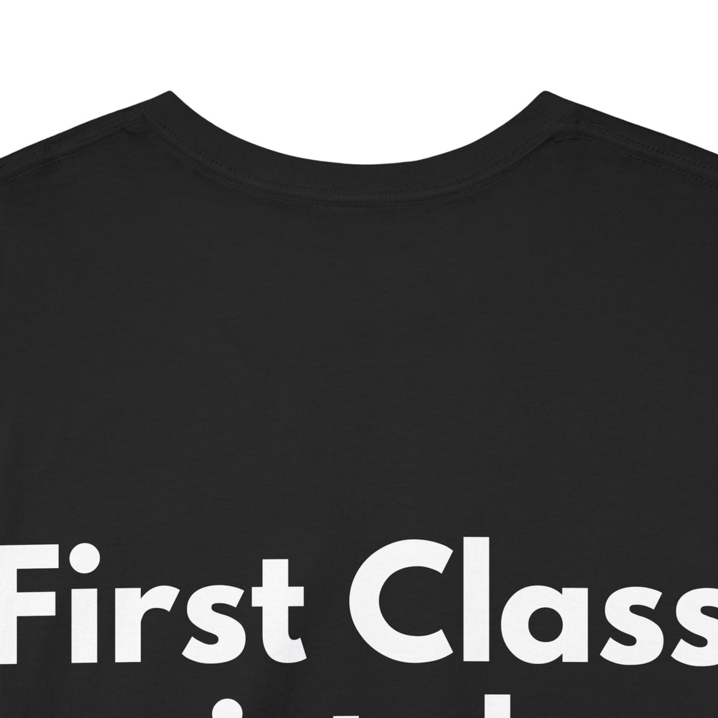 First Class mistake Black Tee — Bold Minimal