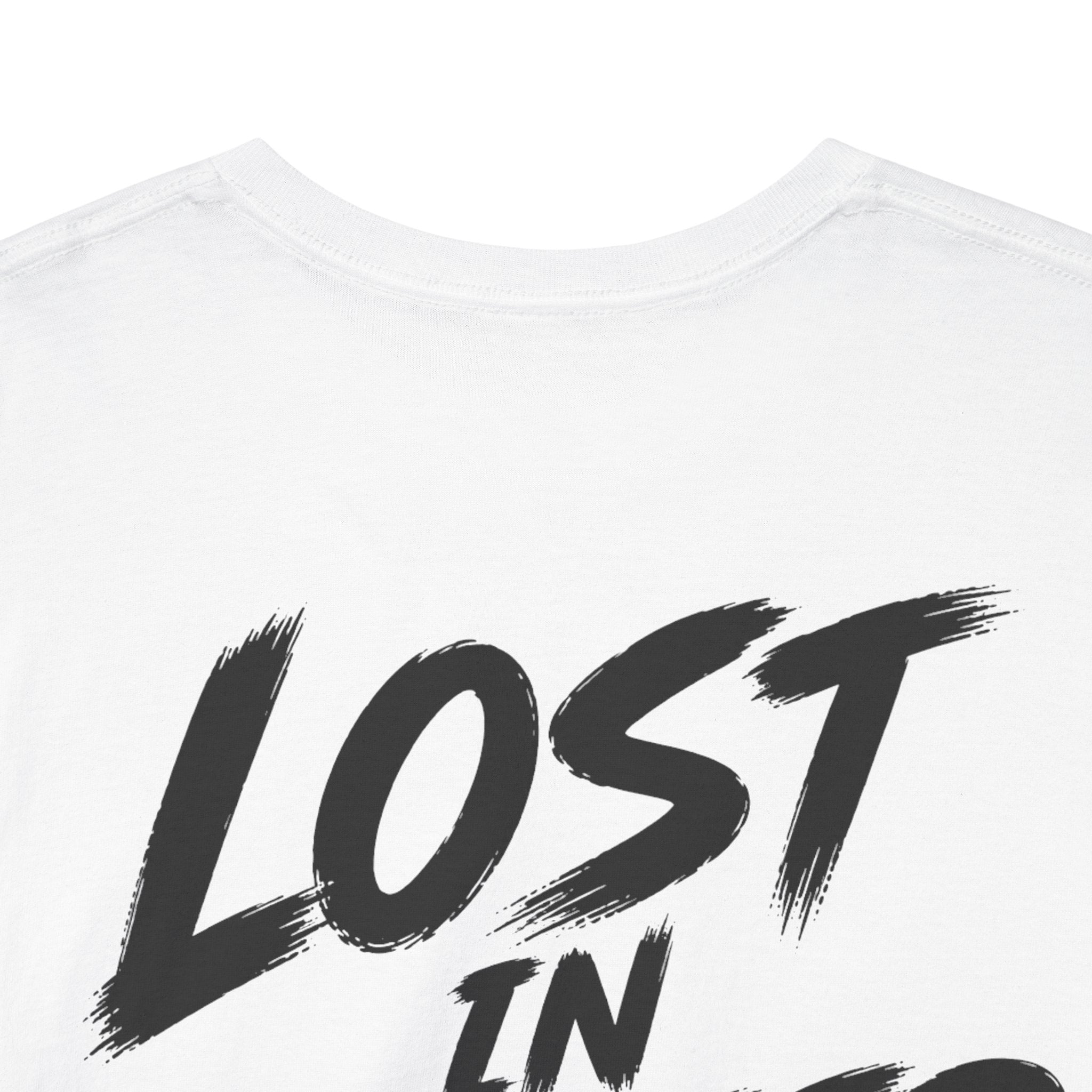 Lost in better things White Tee — Vintage Brush