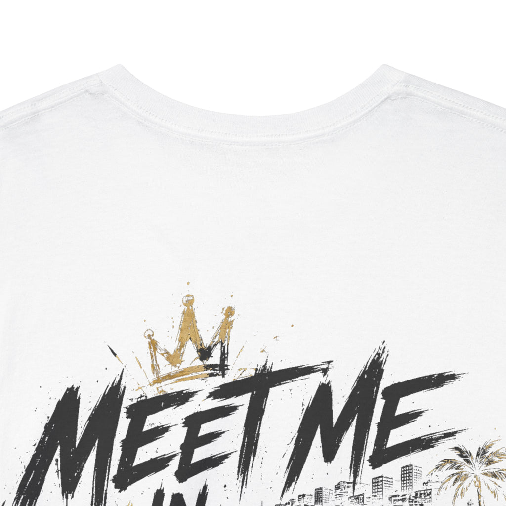 Meet me in Monaco White Tee — Vintage Brush